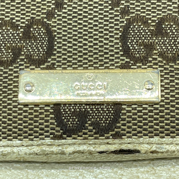🔴 Gucci GG Canvas Long Wallet - White - Picture 2 of 11
